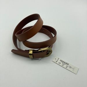 NWT Madewell Perfect Cow Leather Belt Size S Cognac Color MD350